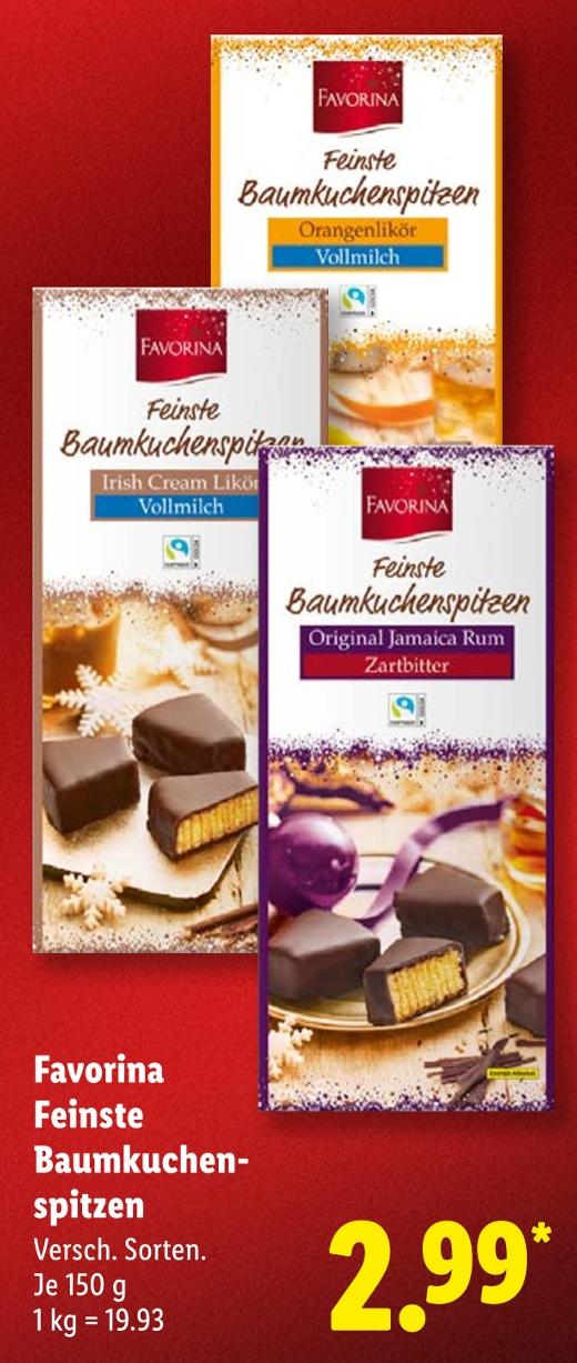 Feinste Baumkuchenspitzen Irish Cream Likör Vollmilch