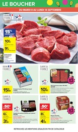 Prix et réduction Viande À Bourguignon dans le prospectus Carrefour en cours Offre Viande À Bourguignon dans le catalogue Carrefour du moment à la page 33