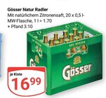 Natur Radler im Angebot bei GLOBUS in Worms Natur Radler Angebote von Gösser bei GLOBUS Worms für 16,99 €