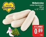Weißwürstchen im Angebot bei Marktkauf in Fürth Weißwürstchen Angebote von Von Herzen Regional bei Marktkauf Fürth für 0,89 €