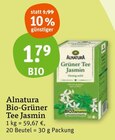 Bio-Grüner Tee Jasmin im Angebot bei tegut in Bietigheim-Bissingen Bio-Grüner Tee Jasmin Angebote von Alnatura bei tegut Bietigheim-Bissingen für 1,79 €