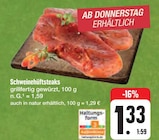 Aktuelle Steak Angebote bei E center in Nürnberg Aktuelles Schweinehüftsteaks Angebot bei E center in Nürnberg ab 1,33 €