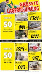 Polstermöbel Fischer Fernseher im Prospekt 