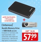 Bundle Memory-Drive + USB-Stick im Angebot bei famila Nordost in Elmshorn Bundle Memory-Drive + USB-Stick Angebote von Intenso bei famila Nordost Elmshorn für 57,99 €