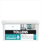 Peinture(d) murs et plafonds Cuisine et bains satin blanc Tollens 2L - Tollens - Castorama à Suresnes Peinture(d) murs et plafonds Cuisine et bains satin blanc Tollens 2L - Tollens en promo chez Castorama Suresnes à 49,90 €