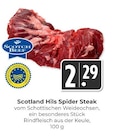 Scotland Hils Spider Steak Angebote von Scotch Beef bei Hieber Freiburg für 2,29 €
