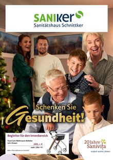 Orthopartner - Lippe GmbH & Co KG Medica Sanitätshaus Bad Salzuflen Prospekt der aktuellen Woche, gültig von 12.11.2025 bis 31.01.2026 Aktueller Orthopartner - Lippe GmbH & Co KG Medica Sanitätshaus Bad Salzuflen Prospekt "Schenken Sie Gesundheit!" mit 6 Seiten