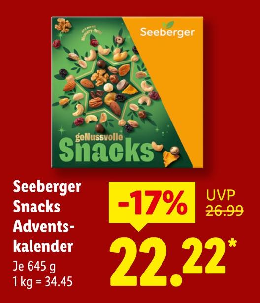Snacks Adventskalender