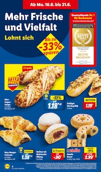 Donuts Angebot im Lidl Prospekt, gültig von 16.06.2025 bis 21.06.2025 Donuts Angebot im aktuellen Lidl Prospekt auf Seite 8