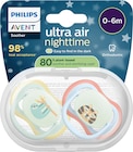 Schnuller ultra air nighttime Silikon, grün/blau, 0-6 Monate von PHILIPS AVENT im aktuellen dm-drogerie markt Prospekt