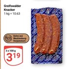 Aktuelles Greifswalder Knacker Angebot bei GLOBUS in Rostock ab 3,19 €