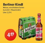 Weisse im Angebot bei Getränke Hoffmann in Siegen Weisse Angebote von Berliner Kindl bei Getränke Hoffmann Siegen für 4,49 €