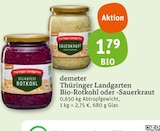 Thüringer Landgarten Bio-Rotkohl oder -Sauerkraut bei tegut im Laufach Prospekt für 1,79 €