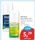 Deo Roll-On von Weleda für 5,29 € bei budni im Angebot Deo Roll-On von Weleda im aktuellen budni Prospekt