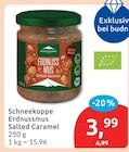 Erdnussmus Salted Caramel von Schneekoppe im aktuellen budni Prospekt