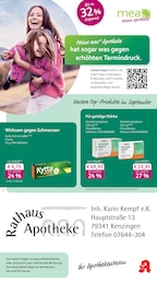 Apotheken Prospekt von mea - meine apotheke in Ettenheim Aktueller mea - meine apotheke Apotheken Prospekt für Ettenheim: Unsere September-Angebote mit 4} Seiten, 01.09.2026 - 30.09.2026