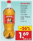 Kräuterlimonade im Netto Marken-Discount Prospekt Kräuterlimonade von Almdudler im aktuellen Netto Marken-Discount Prospekt für 1,69 €