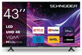 Téléviseur 43" UHD - SCHNEIDER en promo chez Hyper U Angers à 199,00 €