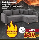 POCO Altötting - Funktionsecke Angebot im Prospekt Funktionsecke bei POCO im Altötting Prospekt für 649,00 €