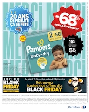 Pampers Angebote im Prospekt "20 ANS DE FIDÉLITÉ ÇA SE FÊTE" von Carrefour auf Seite 2