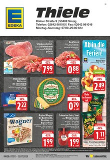 EDEKA Prospekt der Woche "Aktuelle Angebote" Seite 1, 07.07.2025 bis 12.07.2025 für Sinzig Aktueller EDEKA Prospekt "Aktuelle Angebote" Seite 1 von 24 Seiten für Sinzig