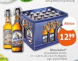verschiedene Sorten im Angebot bei tegut in Eschwege verschiedene Sorten Angebote von Mönchshof bei tegut Eschwege für 12,99 €