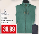 Herren-Fleeceweste im Angebot bei Kaufhaus Stolz in Flensburg Herren-Fleeceweste Angebote von Insel Leben bei Kaufhaus Stolz Flensburg für 39,99 €