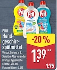 Handgeschirrspülmittel Sensitive Aloe vera Angebote von Pril bei ALDI Nord Bremerhaven für 1,39 €