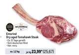 Dry aged Tomahawk Steak Angebote von Emsrind bei Metro Oldenburg für 25,67 €