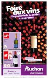 Prospectus Auchan Hypermarché à Montceau-les-Mines, "Foire aux vins", 40 pages, 24/09/2024 - 07/10/2024