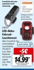 LED-Akku-Fahrrad-Leuchtenset von CRIVIT im aktuellen Lidl Prospekt für 14,99 €