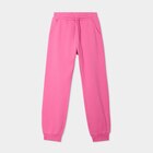 Pantalon de jogging molleton rose fushia fille en promo chez La Halle Pantalon de jogging molleton rose fushia fille dans le catalogue La Halle