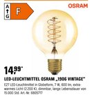 LED-LEUCHTMITTEL OSRAM "1906 VINTAGE" Angebote von OSRAM bei OBI Offenbach für 14,99 €