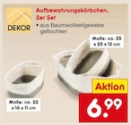 Aufbewahrungskörbchen Angebote von DEKOR bei Netto Marken-Discount Oldenburg für 6,99 €