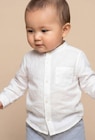 Chemise col mao unie en lin à 12,99 € dans le catalogue Monoprix Margaret