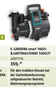E. Gardena smart 'Haus-&Gartenautomat 5000/5' bei BAUHAUS in Neunkirchen E. Gardena smart 'Haus-&Gartenautomat 5000/5' im Angebot bei BAUHAUS Neunkirchen für 359,00 €
