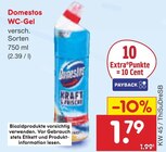 WC-Gel im Angebot bei Netto Marken-Discount in Kaiserslautern WC-Gel Angebote von Domestos bei Netto Marken-Discount Kaiserslautern für 1,79 €