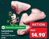 Lammhaxe Angebote bei Kaufland Neustadt für 14,90 €