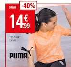 Tee-shirt enfant - PUMA - Intersport Tee-shirt enfant - PUMA à 14,99 € dans le catalogue Intersport