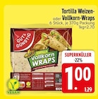 Tortilla Weizen-Wraps im Angebot bei EDEKA in Ravensburg Tortilla Weizen-Wraps Angebote von Gut & Günstig bei EDEKA Ravensburg für 1,00 €