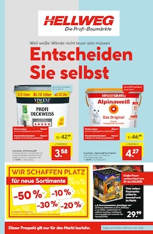 Aktueller Hellweg Prospekt "Entscheiden Sie selbst" Seite 1 von 22 Seiten