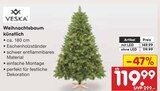 Aktuelles Weihnachtsbaum künstlich mit LED Angebot bei Netto Marken-Discount in Neumünster ab 119,99 €