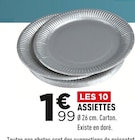 Assiettes à 1,99 € dans le catalogue Centrakor