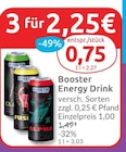 Energy Drink Classic von Booster für 1,00 € bei budni im Angebot Energy Drink Classic von Booster im aktuellen budni Prospekt