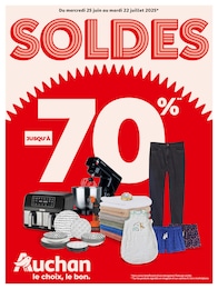 Prospectus Supermarchés de Auchan Hypermarché à Amage: "SOLDES JUSQU'À -70%", 32 pages, 25/06/2025 - 22/07/2025