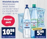 Mineralwasser Angebote von Rheinfels Quelle bei Getränkewelt Essen für 5,99 €