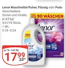 Waschmittel Pulver im Angebot bei GLOBUS in Braunschweig Waschmittel Pulver Angebote von Lenor bei GLOBUS Braunschweig für 17,99 €
