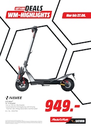 Roller im MediaMarkt Saturn Prospekt Roller im MediaMarkt Saturn Prospekt LET'S GO! DEALS WM-HIGHLIGHTS auf S. 11