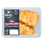Filet de lieu noir fish & chips MSC CARREFOUR Le Marché - CARREFOUR en promo chez Carrefour Market Dieppe à 3,20 €