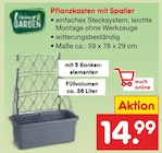 Aktuelles Pflanzkasten mit Spalier Angebot bei Netto Marken-Discount in Hildesheim ab 14,99 €